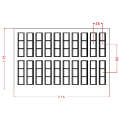 Bar Çikolata Kalıbı No: 965