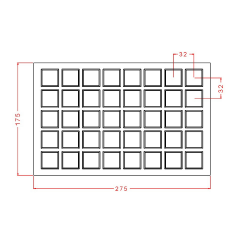 Kare Spesiyal Çikolata Kalıbı No: 964