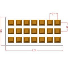 Rectangular Praline Chocolate Mould No: 1048