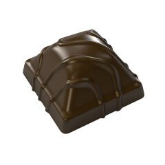 Çizgili Kubbe Kare Çikolata Kalıbı No: 959