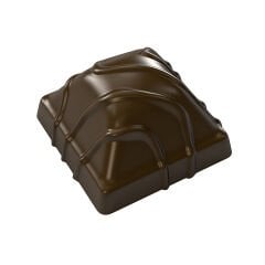 Çizgili Kubbe Kare Çikolata Kalıbı No: 959