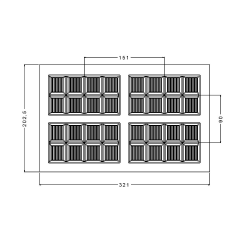 200 gr.  Tablet Dubai Çikolata Kalıbı No: 953