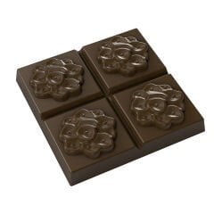 Tablet With Flowers Chocolate Mould No: 1054