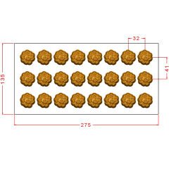 Çiçek Spesiyal Çikolata Kalıbı No: 1055