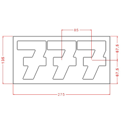 Large   Number   Seven   Chocolate   Mould   No:   949