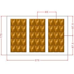 15- Piece Break- Up Tablet Chocolate Mould No: 1058