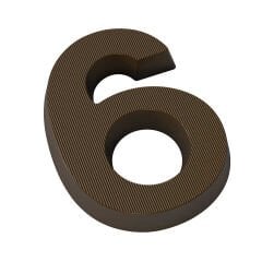 Large   Number   Six   Chocolate   Mould   No:   948