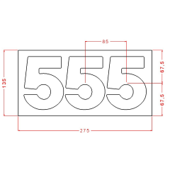5 Rakamı Çikolata Kalıbı No: 947