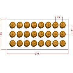 Flower Praline Chocolate Mould No: 1060