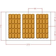 20- Piece Break- Up Tablet Chocolate Mould No: 1063