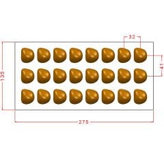 Fantasy Praline Chocolate Mould No: 1064