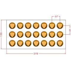 Round Praline Chocolate Mould No: 1067