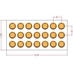 Round Praline Chocolate Mould No: 1068