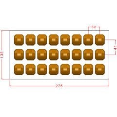 Dome Cut Praline Chocolate Mould No: 1070
