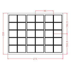 10   - Piece   Break   Up   Tablet   Chocolate   Mould   No:   932