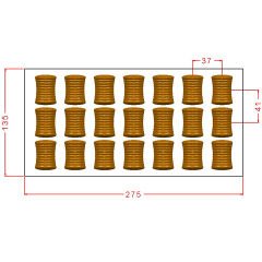 Rectangular Praline Chocolate Mould No: 1077
