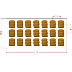 Rectangular Praline Chocolate Mould No: 1078