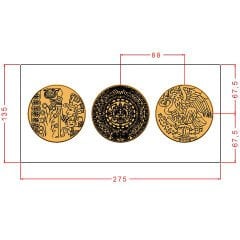 Aztec Round Tablets Chocolate Mould No: 1084