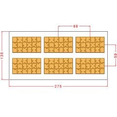 Puzzle Tablet Çikolata Kalıbı No: 1086