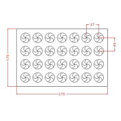 Round   Praline   Chocolate   Mould   No:   916