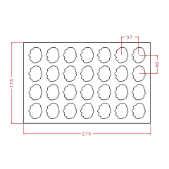 Praline Chocolate Mould No: 909