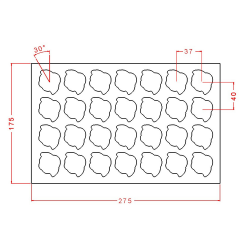 Praline Chocolate Mould No: 908