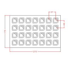 Fantasy   Praline   Chocolate   Mould   No:   907