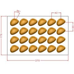 Pebble Stone Chocolate Mould No: 1101