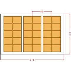 220 gr. Dubai Tablet Chocolate Mould No: 1102