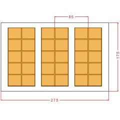 125 gr. Tablet Dubai Çikolata Kalıbı No: 1103