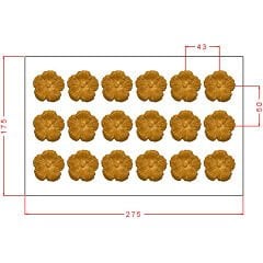 Flower Chocolate Mould No: 1107