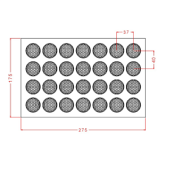 Round   Praline   Chocolate   Mould   No:   895
