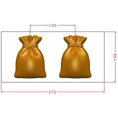 Gift Bag Chocolate Mould No: 1110