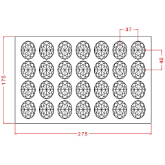 Kristal Elips Spesiyal Çikolata Kalıbı No: 893