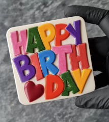 Happy Birthday Tablet Çikolata Kalıbı No: 890