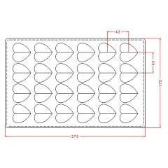 Heart Praline Chocolate Mould No: 820