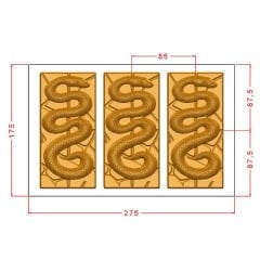Tablet With Snake Chocolate Mould No: 955