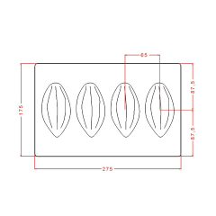 Cocoa   Pod   Chocolate   Mould   No:   869