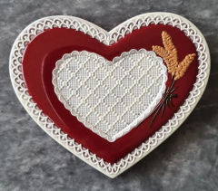 Hearts   With   Pattern   Chocolate   Mould   No:   858
