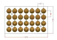Christmas   Ornaments   Chocolate   Mould   No:   855