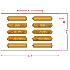 Bar   Chocolate   Moulds   No:   847