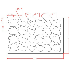 Assorted   Farm   Animals   Chocolate   Mould   No:   828