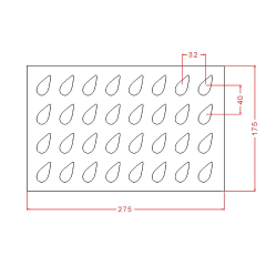 Drop   Chocolate   Mould   No:   827