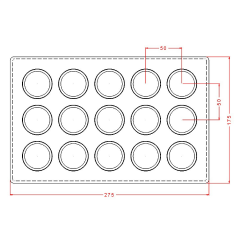 Round   Disc   Chocolate   Mould   No:   823