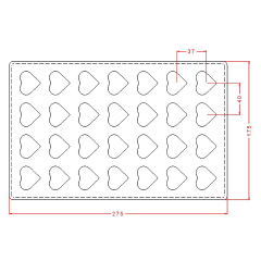 Heart   Praline   Chocolate   Mould   No:   822