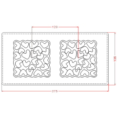 Tablet   With   Hearts   Chocolate   Mould   No:   819