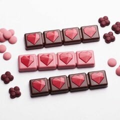 Bar   With   Hearts   Chocolate   Mould   No:   816