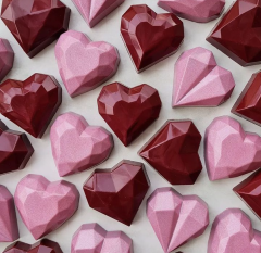 Kristal Karışık Kalpler Çikolata Kalıbı No: 813