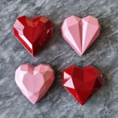 Kristal Karışık Kalpler Çikolata Kalıbı No: 813