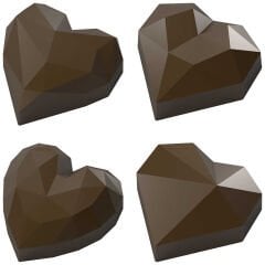 Diamond   Hearts   Chocolate   Mould   No:   812